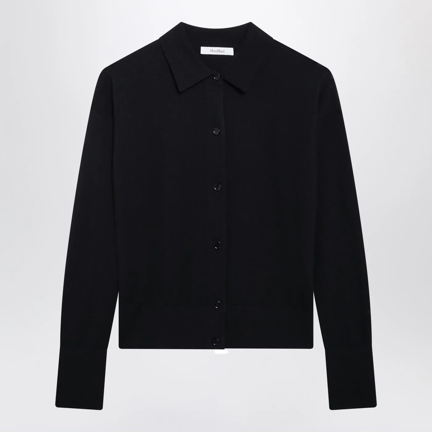 Max Mara Navy wool-blend cardigan