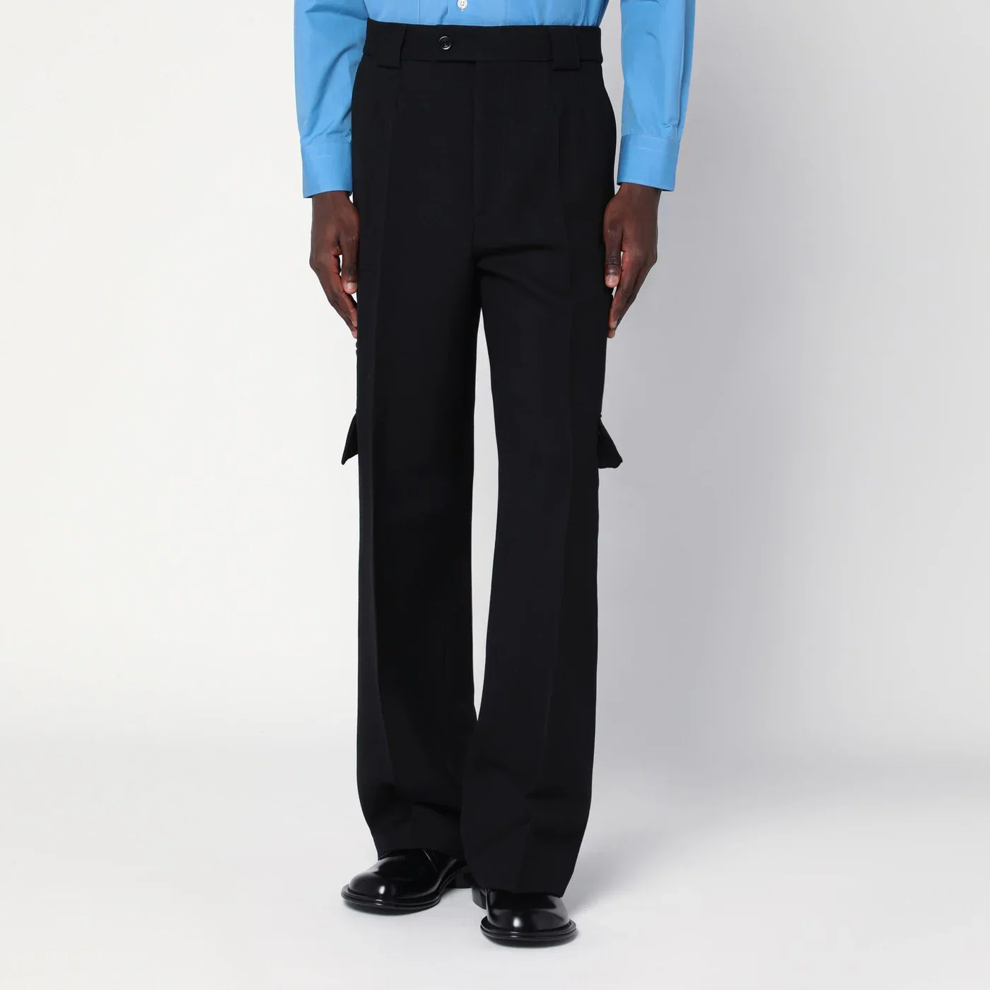 NAMACHEKO Black cargo trousers in cotton