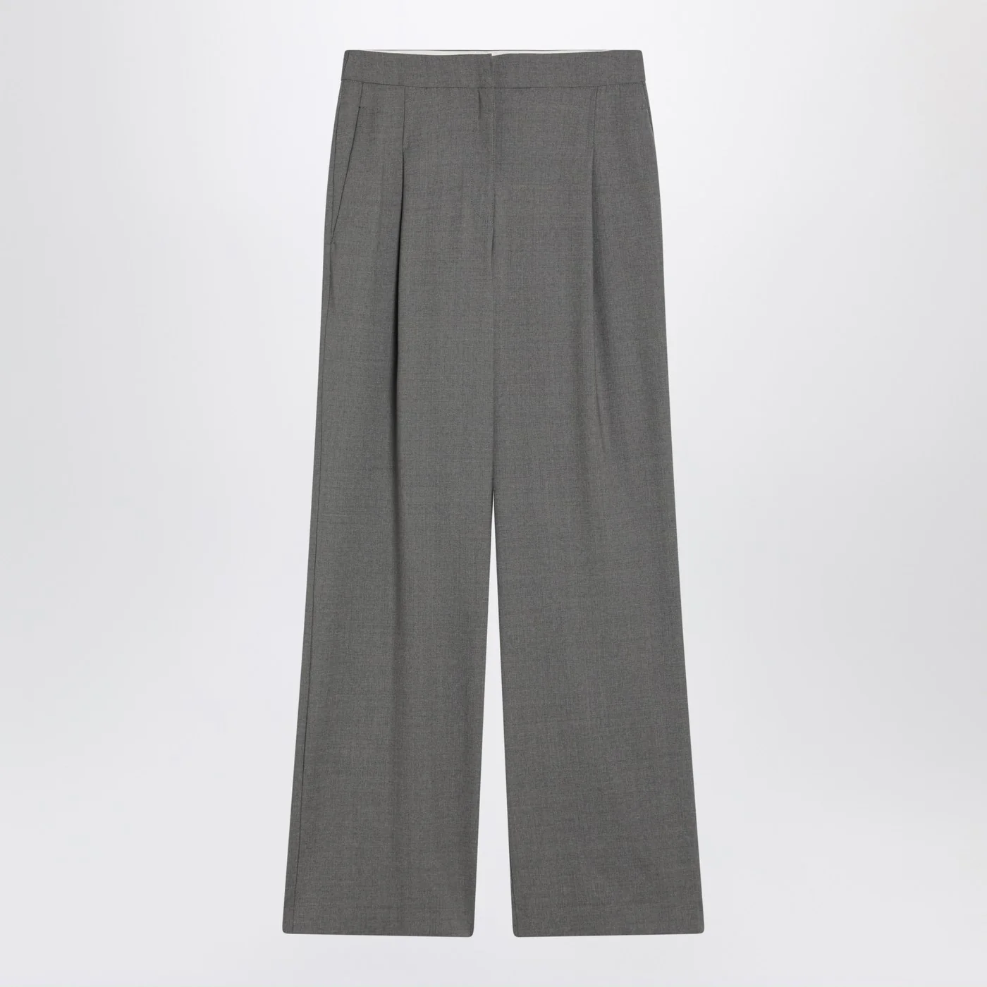 LouLou De Saison Wide grey wool pants