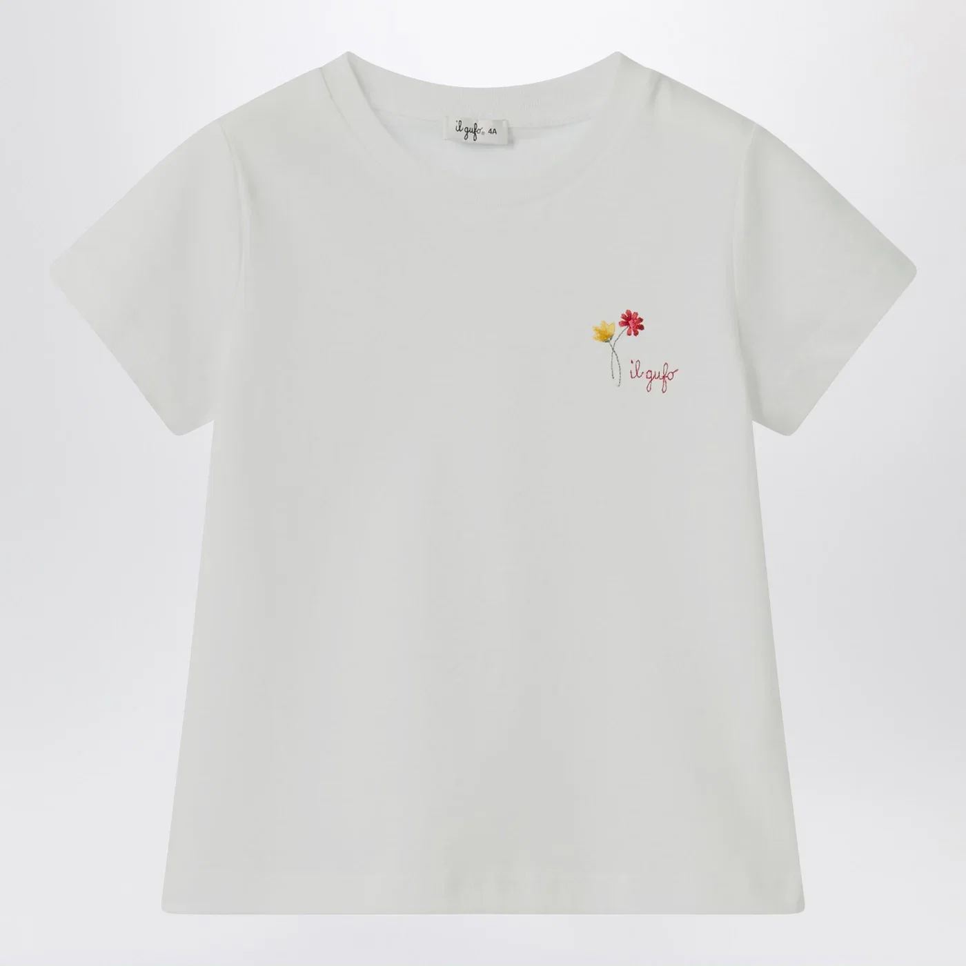 Il Gufo White T-shirt with embroidered logo