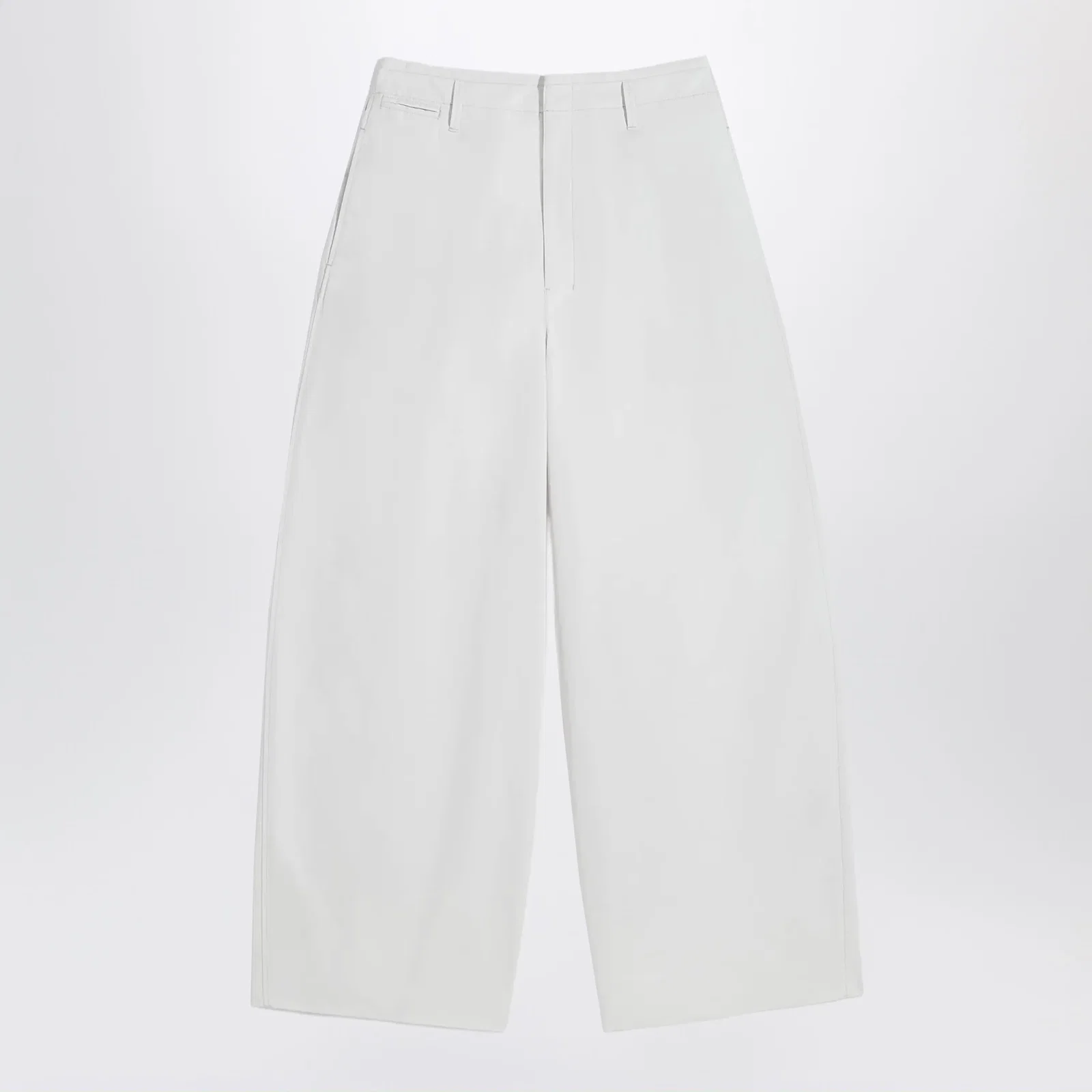LEMAIRE Rice-white cotton trousers