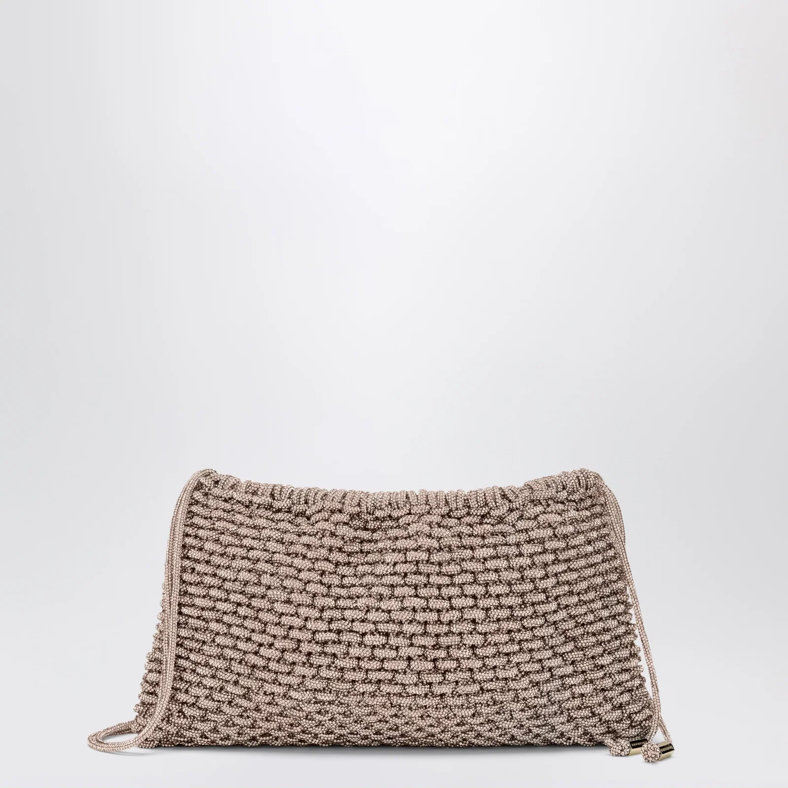 Hibourama Penelope peach jewel bag with crystals