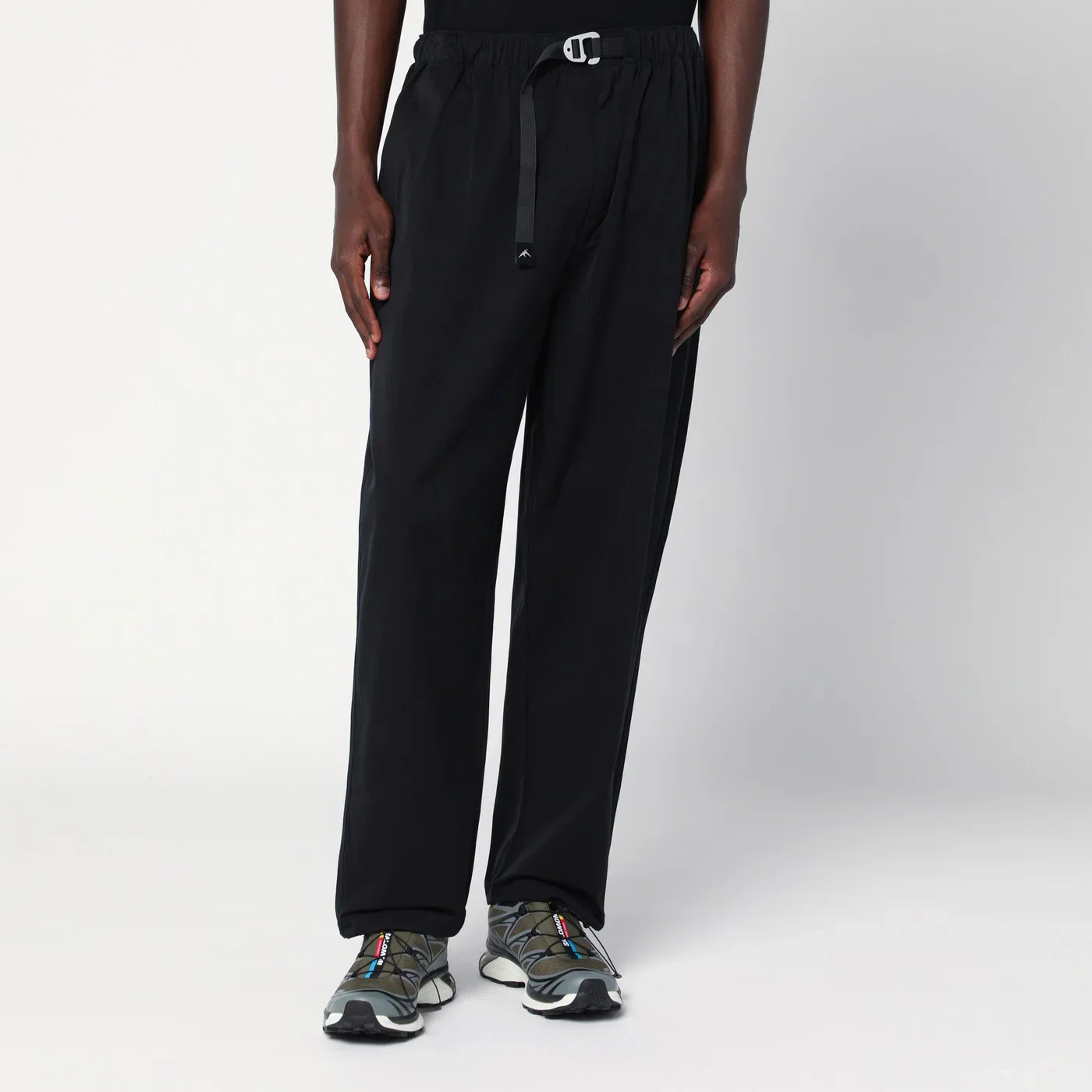 Purple Mountain Observatory Terrain black trousers in cotton-nylon blend
