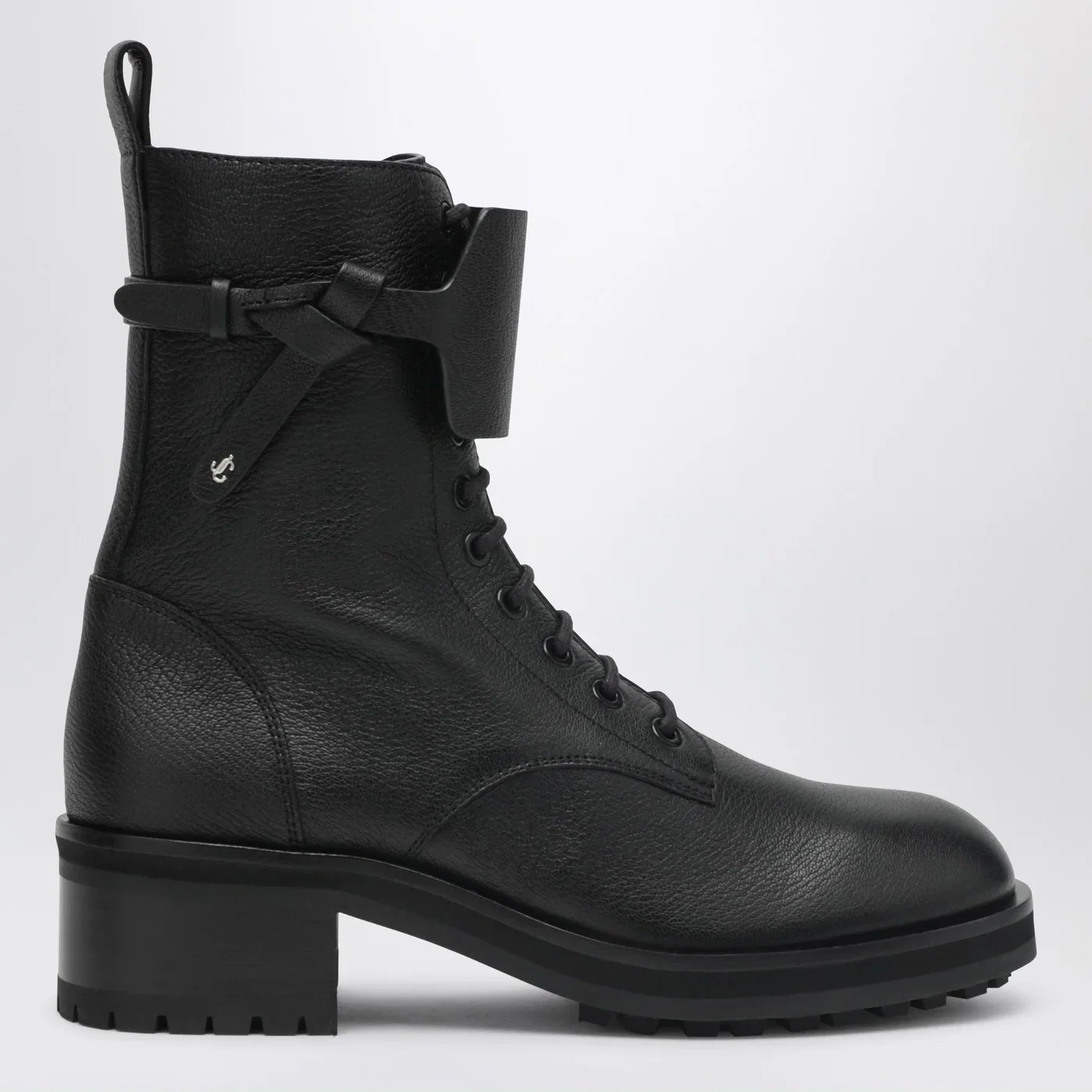 Jimmy Choo Rosabel Flat black leather ankle boots
