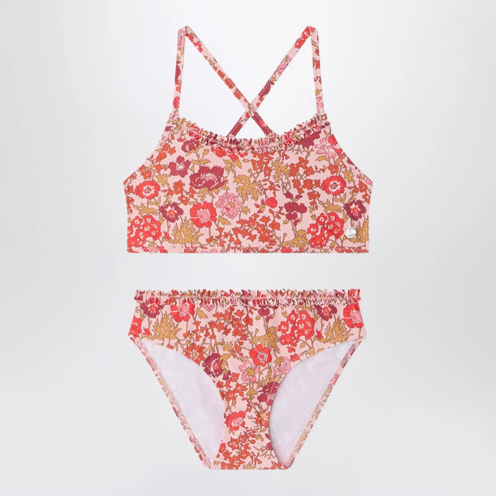 Bonpoint Lais pink swimsuit in Liberty fabric