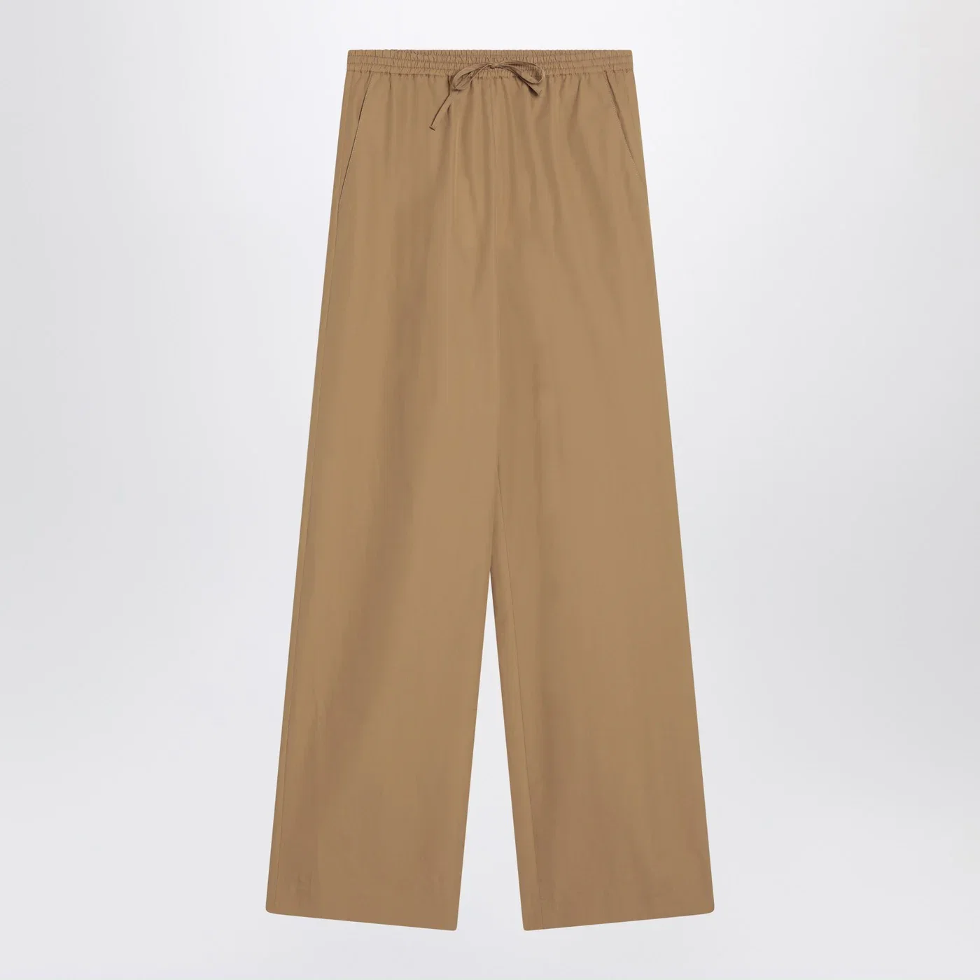 LouLou De Saison Sand-coloured trousers in cotton