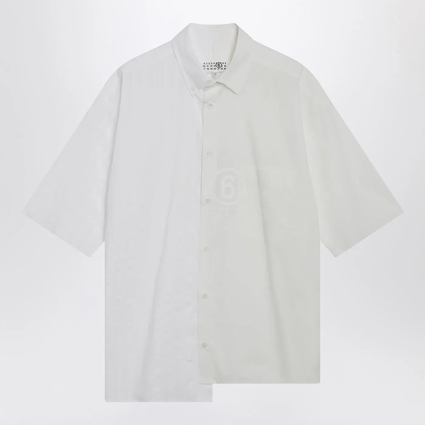 MM6 Maison Margiela Two-tone cotton poplin shirt