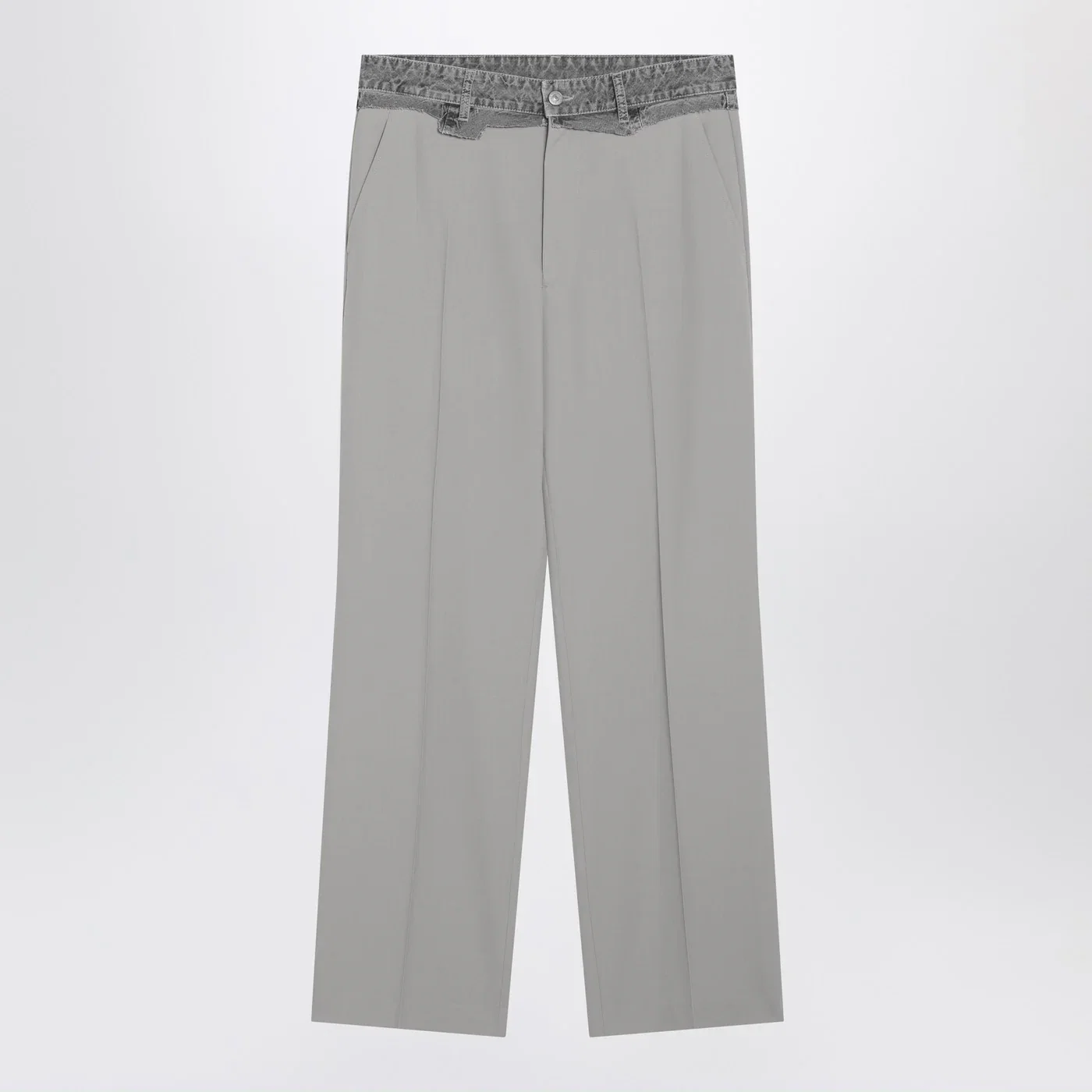 MM6 Maison Margiela Grey wool-blend trousers