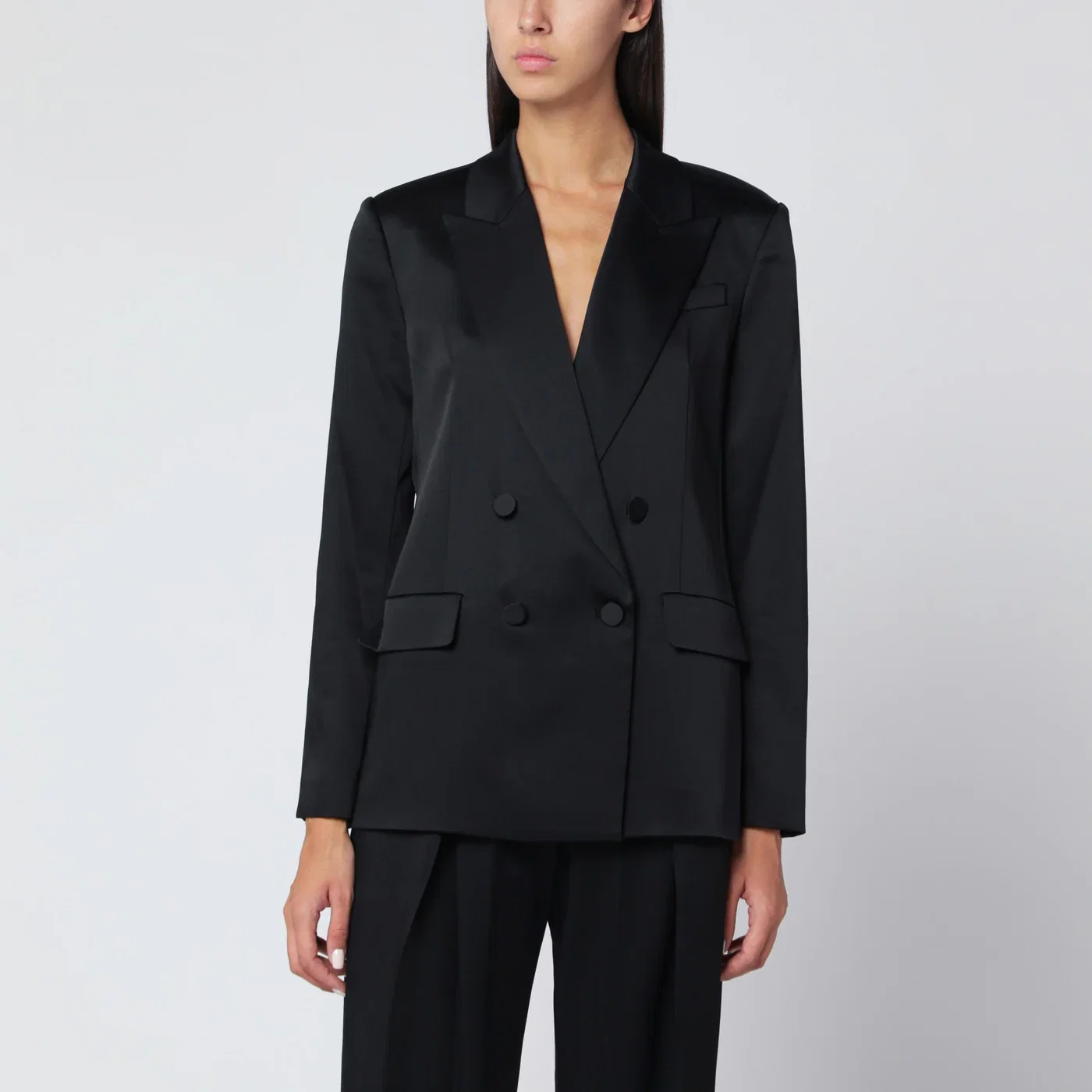 SIMKHAI Black double-breasted jacket