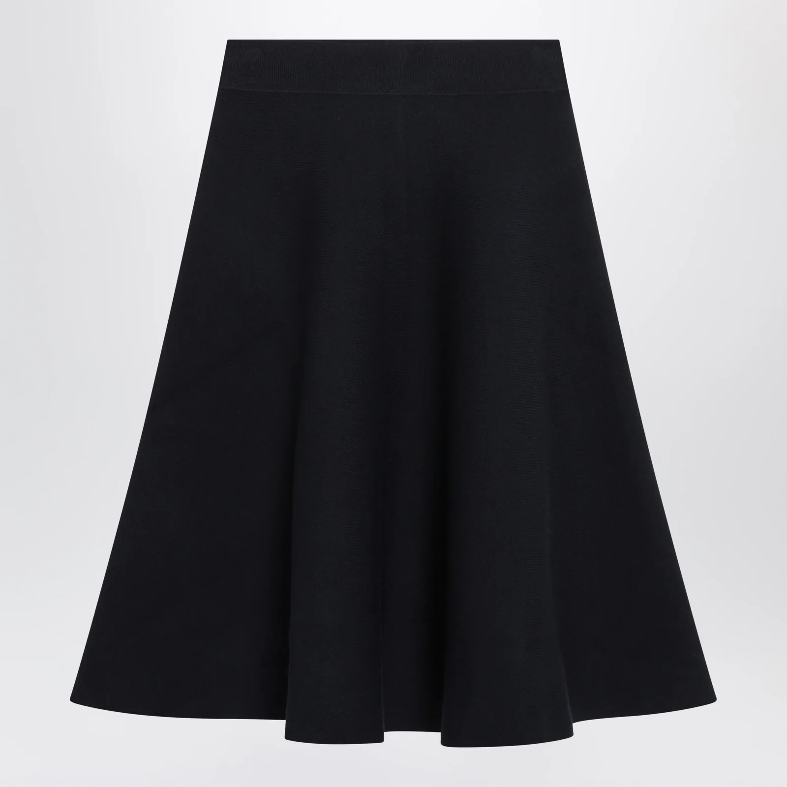 The Frankie Shop Luglio midi knit skirt in blue viscose blend