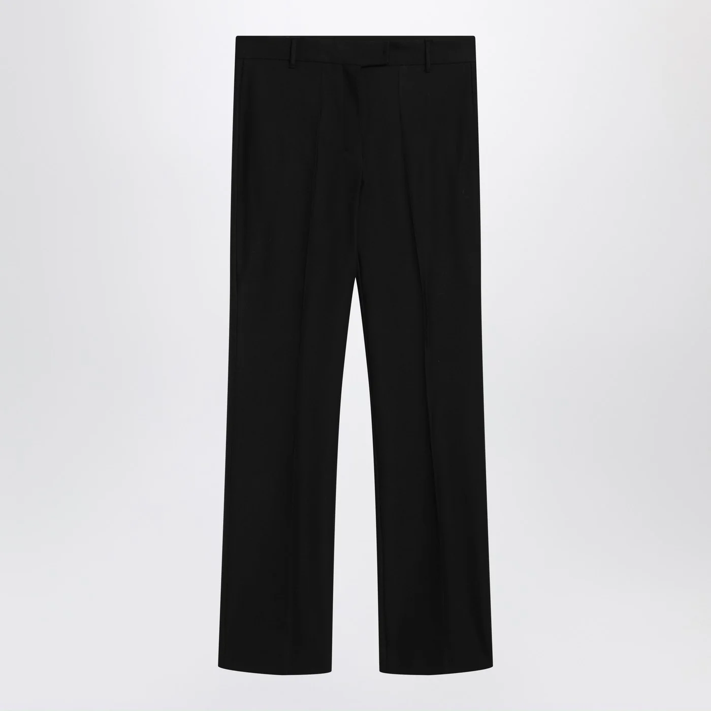 S Max Mara Black cotton-blend trousers