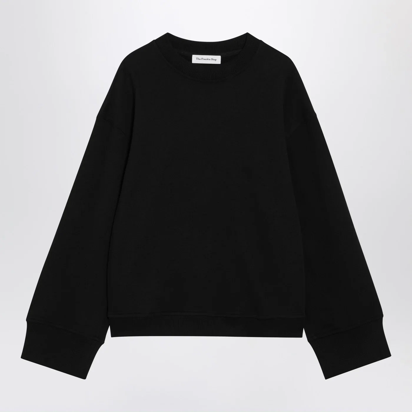 The Frankie Shop Black Talia cotton-blend sweatshirt
