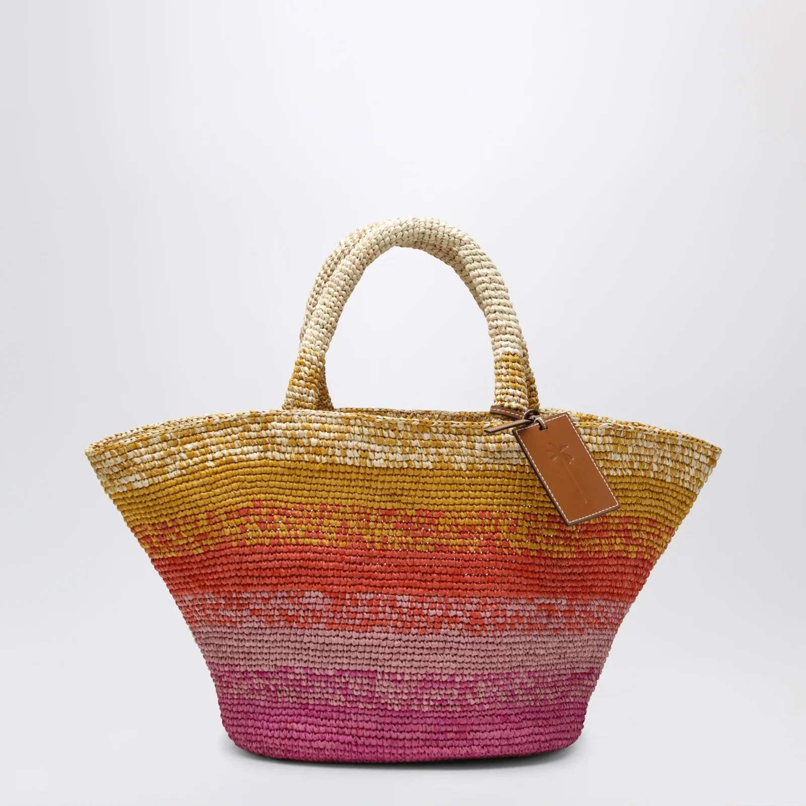 Manebí Sunset Glow Panier bag in raffia