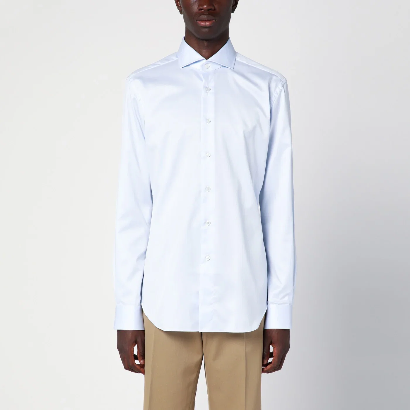 XACUS Light blue cotton Travel shirt