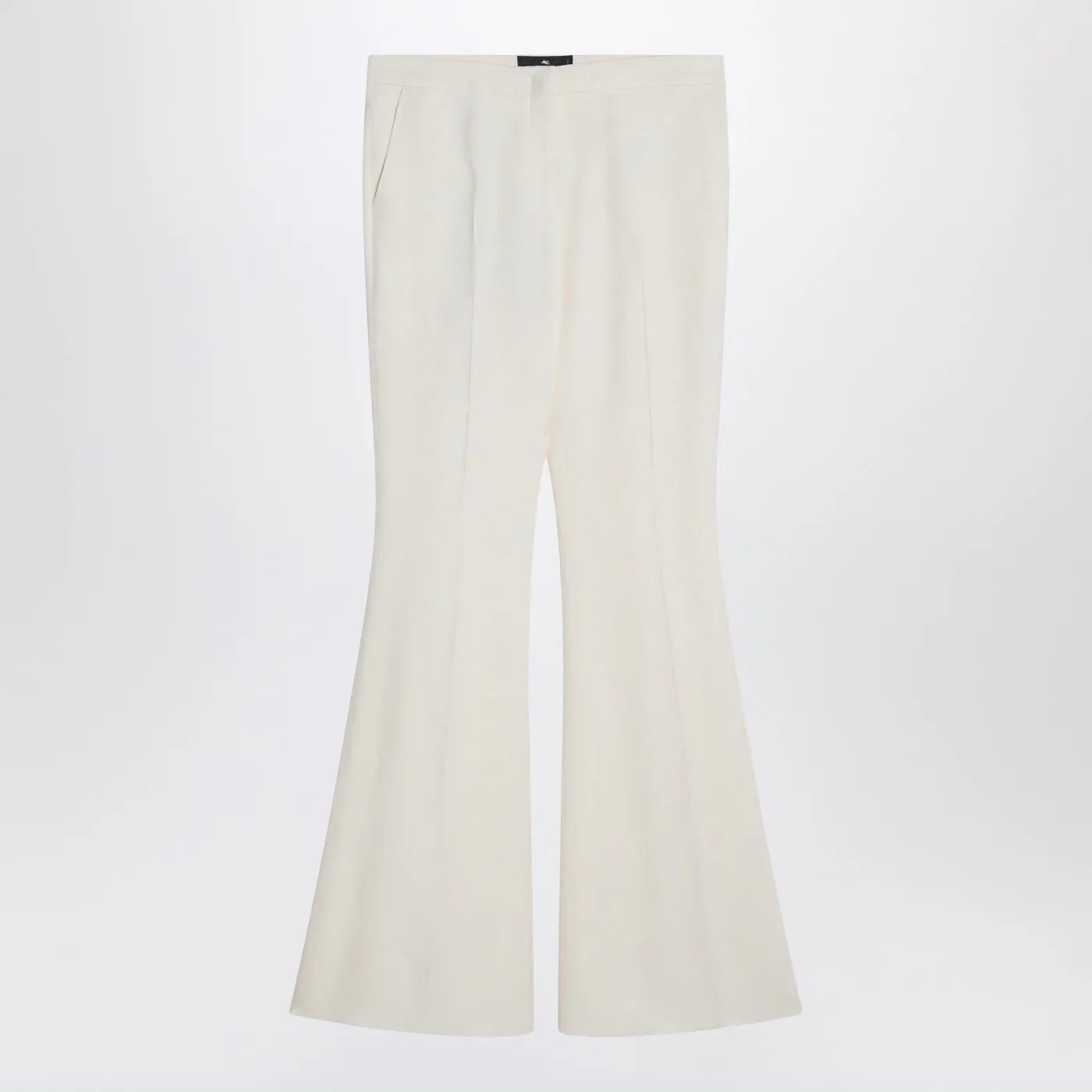ETRO Flared trousers in ivory viscose