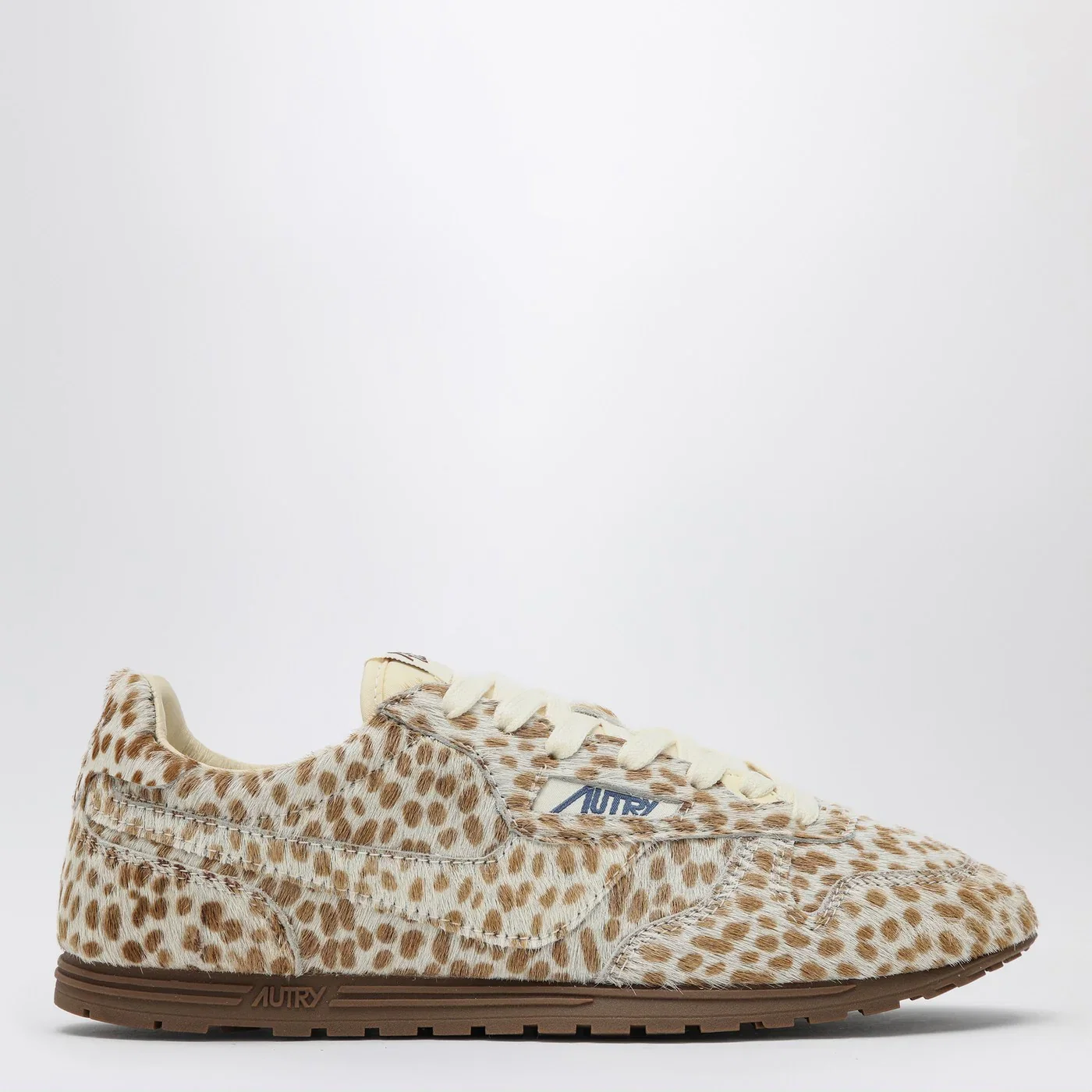AUTRY Windspin Sneakers in animalier pony skin